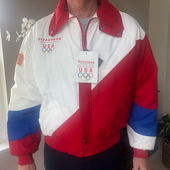 USA Olympic jacket vintage from the 80’s mens large NWT - Picture 1 of 5
